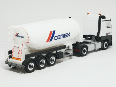 HERPA camion MB actros avec semi pulvérulent  