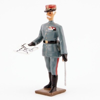 CBG figurine en plomb Maréchal Foch (1851-1929) héros de la 1ere guerre mondiale Militaire