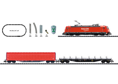 MINITRIX  coffret de départ DIGITAL échelle N (1/160) avec train de fret locomotive BB  + wagons et circuit de110x50cm  et commande digitale - Planet Passions