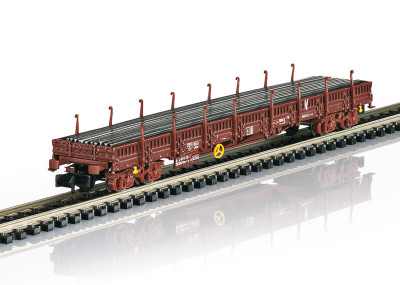 MINITRIX set de 2 wagons plats a bogies V SNCF ep VI Trains