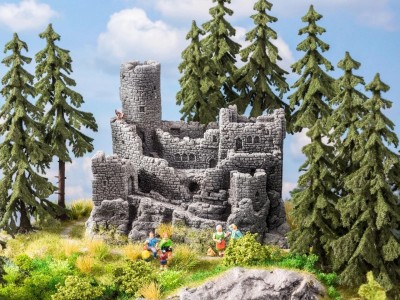 NOCH château fort en ruine (modèle prêt à poser) convient pour diorama ou fonds de décors Bulding