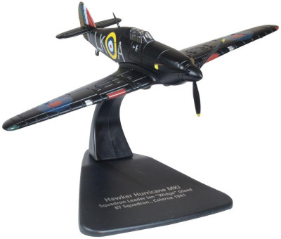 OXFORD avion métal Hawker Hurricanne MKI Squadron n°87 S/L Ian Gleed Colerne  1941 Véhicules miniatures