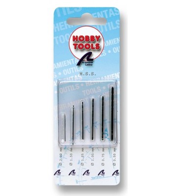 ARTESANIA LATINA  set de 6 mini-bits  from  0,5mm to  2 mm (for drills)) Paints, glues and accessories