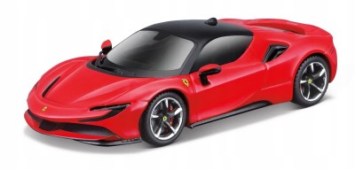 BURAGO voiture en métal FERRARI SF90 STRADALE rouge Véhicules miniatures