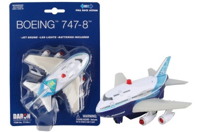 DARON diecast plane pullback with lights and sound 